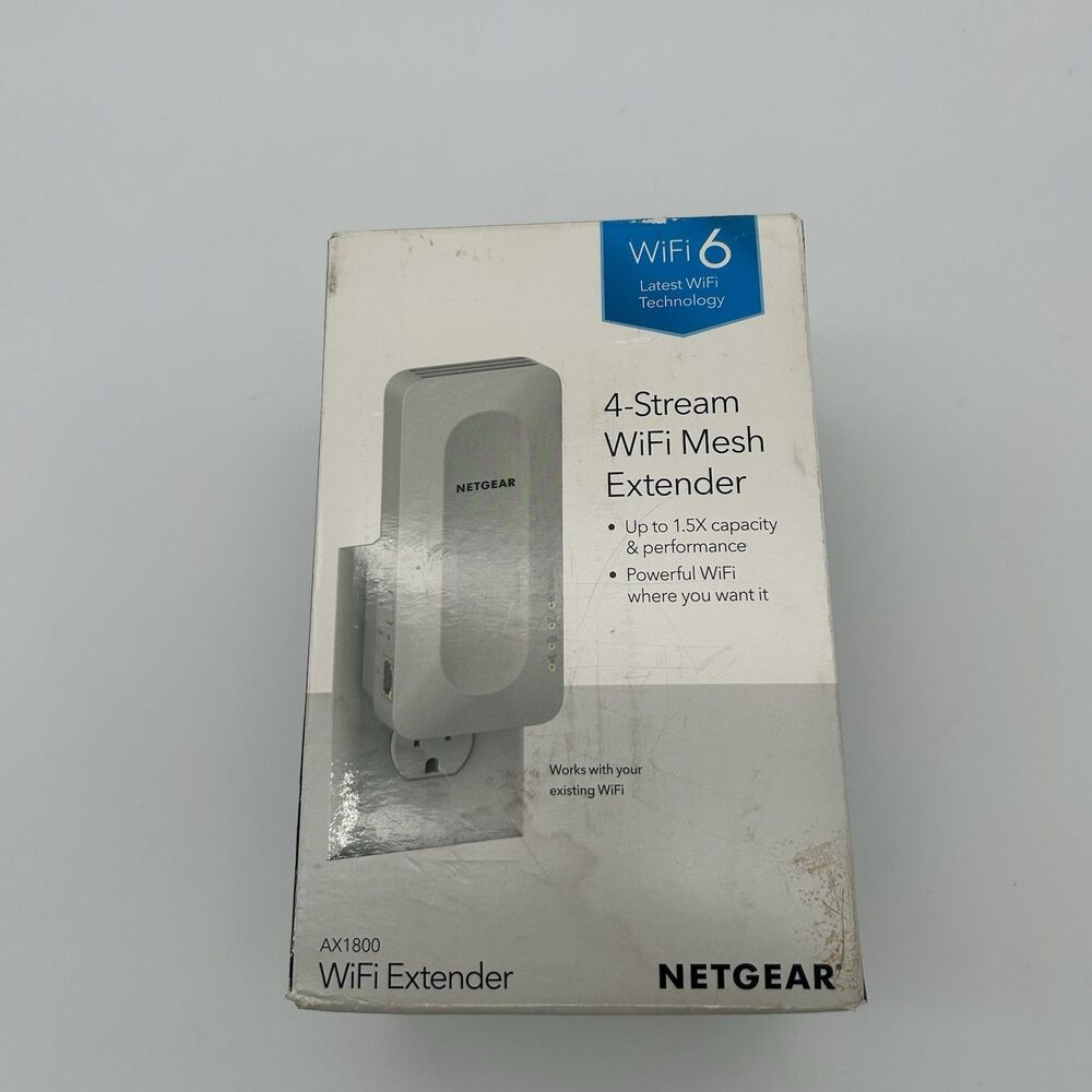 NETGEAR AX1800 WiFi 6 4-Stream Mesh Extender Wireless Range Booster